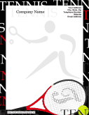 Tennis Letterhead