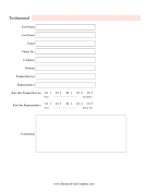 Testimonial Form