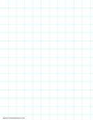 Printable Three-Quarters Inch Graph Paper