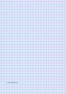 Printable Graph Paper - Light Blue - Three Quarter Inch Grid - A4