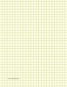 Printable Graph Paper - Light Yellow - Three Quarter Inch Grid