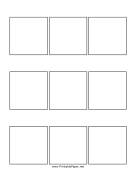 Printable Three Panel Comic Page