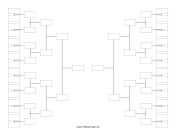 Printable Tournament Brackets - 32 Teams