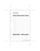 Academic Planner Thurs-Sun