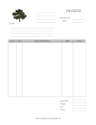 Tree Care Invoice Template