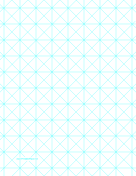 Printable Triangles With 1-Inch Grid