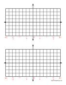 Printable Trigonometry Paper - 4 Quadrants