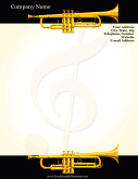 Trumpet stationery design