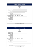 Tuition Deposit Receipt