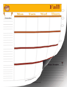 Two Page Fall Planner