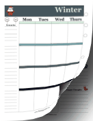 Two Page Winter Planner