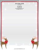 Two Reindeer stationery design