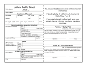 Uniform Traffic Ticket