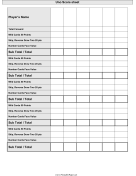 Printable Uno Scoresheet