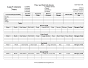 Utilities Invoice Template