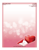 Valentine Card Letterhead