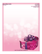 Valentine Gift Box Letterhead