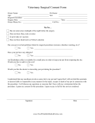 Veterinary Surgical Consent Form