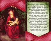 Virgin Mary Holy Card (2 per page)