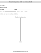 Visual Analog Scale Pain Indicator Chart