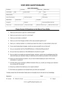 Voir Dire Questionnaire