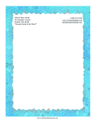 Water Mosaic Stationery stationery design