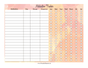 Watercolor Medication Tracker