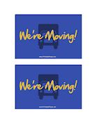 Printable We're Moving Postcard