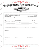 Newspaper Engagement Template