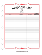 Response List