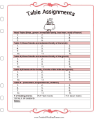 Table Assignments