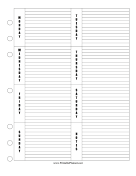 Weekly Planner Horizontal