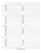 Weekly Planner Vertical