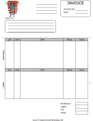 Window Repair Invoice Template