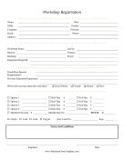 Workshop Registration Form