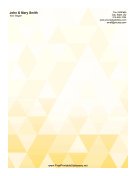 Yellow Triangle stationery design