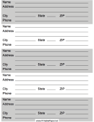 Printable Address List