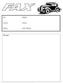 Antique Car fax cover sheet