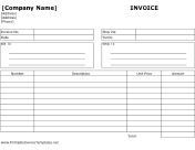 Billing Invoice Template