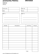 Billing Invoice Template