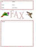 Birds fax cover sheet