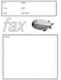 Blimp fax cover sheet