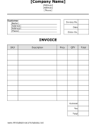 Business Invoice Template