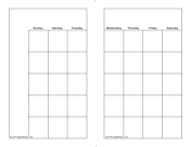 Printable Monthly Calendar (full page)