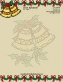 Christmas Bells stationery design