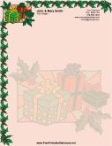 Christmas Packages stationery design