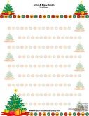 Christmas Tree stationery design