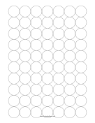 Printable Graph Paper - Spaced Circles