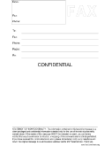 Confidential Fax Template