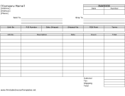 Consultant Invoice Template